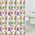 Sunny Day Butterflies Fabric Shower Curtain Bath 100% polyester 70" X 72" NEW
