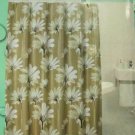 Flower Design Shower Curtain Fabric 70 By 72 Inches "Judy"  NEW