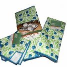Blueberries Design Kitchen Linen 4 Pc Microfiber Drying Mat, Towel, Cloths NEW Blueberries Design Kitchen Linen 4 Pc Microfiber Drying Mat, Towel, Cloths NEW
