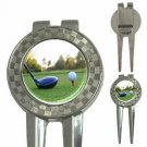 3 in 1 Golf Ball Marker Divot Tool & Money Clip- On the Green - NEW 3 in 1 Golf Ball Marker Divot Tool & Money Clip- On the Green - NEW