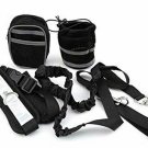 Hands Free Leash Set Pet Dog, Walking, Running, Jogging, Padded Black - New