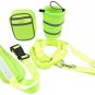 Hands Free Leash Set Pet Dog, Walking, Running, Jogging, Padded Black - New
