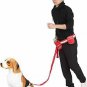 Hands Free Leash Set Pet Dog, Walking, Running, Jogging, Padded Black - New