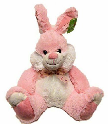 Stuffed Plush Pink Bunny Rabbit Toy 14 inches NEW Birthday, Baby Shower, Easter