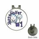 Magnetic Golf Ball Marker Hat Clip Funny "Crappy" Golfer Design NEW Magnetic Golf Ball Marker Hat Clip Funny "Crappy" Golfer Design NEW