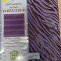 Purple & Black Jungle Print Design PEVA Shower Curtain 70"x72" NEW
