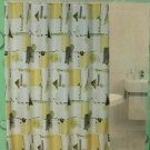 Megan Abstract Pattern Bath Shower Curtain Fabric 70x72 Inch NEW Megan Abstract Pattern Bath Shower Curtain Fabric 70x72 Inch NEW