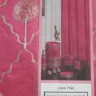 Pink Bath Shower Curtain Fabric 70"x 72" NEW - Design Name ZARA Pink Bath Shower Curtain Fabric 70"x 72" NEW - Design Name ZARA