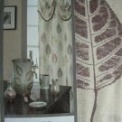 Spa Leaf Design Bath Shower Curtain with Valance Fabric 70"x 72" NEW Spa Leaf Design Bath Shower Curtain with Valance Fabric 70"x 72" NEW