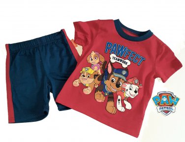 Paw Patrol Shorts & Tee Set Infant Baby NEW Cotton Blend Sports NEW 12 Mos
