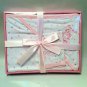 Pink Western Cowgirl Baby Infant Bath Set with Embroidered Hooded Towel and Wash