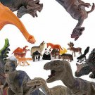 20 Pc. Plastic Dinosaur Figures with Mini Jungle Animal Toys in Clear Case NEW 20 Pc. Plastic Dinosaur Figures with Mini Jungle Animal Toys in Clear Case NEW