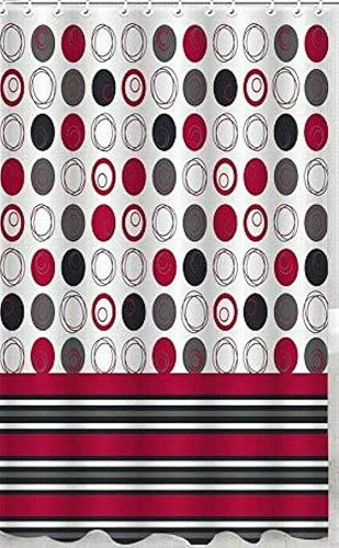 Luna Design Bright Fabric Bath Shower Curtain 100% Polyester (70"x72") NEW