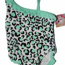 Green Leopard Print Infant Toddler One Piece Swimsuit Beach Pool Lake NEW