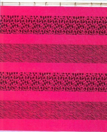 Pink & Black Jungle Print Design PEVA Sultan's Linens Shower Curtain 70"x72" NEW