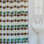 Circles Bath Shower Curtain Fabric 70 x 72 Inch NEW