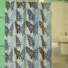 Tropical Leaves Pattern Bath Shower Curtain Fabric 70x72 Inch NEW
