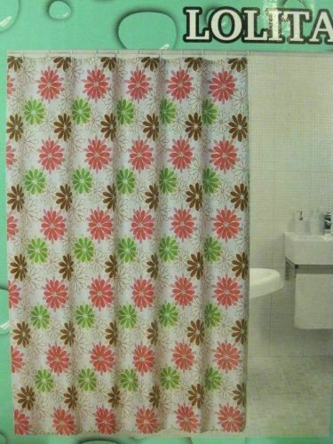 Lolita Flower Pattern Bath Shower Curtain Fabric 70 x 72 Inch NEW