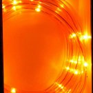 Flexible Rope Lights - 9.8 Ft Mini Lights - Battery Operated Orange NEW