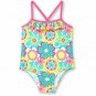 Infant Baby Girl Ruffle Trim One-Piece Swimsuit 24 mos NEW