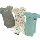 PREEMIE & Newborn 3 PK Carter Infant Baby One Piece Creepers NEW