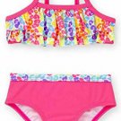 Baby Girls Ruffle 2 Piece Bikini Swimsuit 6-9 M Hot Pink Animal Print NEW Baby Girls Ruffle 2 Piece Bikini Swimsuit 6-9 M Hot Pink Animal Print NEW