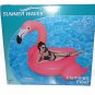 Large Pink Flamingo Pool Beach Inflatable Float Raft 79 inches Long NEW in Box
