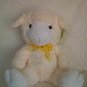 Plush White Sheep Lamb Stuffed Animal NEW  15 inches Birthday Easter Baby shower