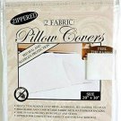 2 Pk Pillow Protectors Bed Bug Blockers Breathable Fabric, Zippered Standard NEW