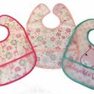 Baby Infant Pocket PEVA Plastic Bib 3 pk Set, Fruit Designs, PVC Free -- NEW Baby Infant Pocket PEVA Plastic Bib 3 pk Set, Fruit Designs, PVC Free -- NEW