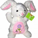 Fluffy White Bunny Rabbit Plush Stuffed Toy 10 Inches