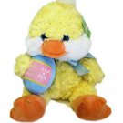 Soft Yellow Stuffed Plush Sitting Duck with Easter Egg 10.5 inches tall NEW Soft Yellow Stuffed Plush Sitting Duck with Easter Egg 10.5 inches tall NEW