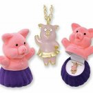 Pig Pendant Necklace with Velour Hinged Keepsake Gift Box NEW Pig Pendant Necklace with Velour Hinged Keepsake Gift Box NEW