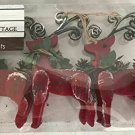 Winter Wonder Lane 3 Wood-Look Rustic Deer Christmas Tree Holiday Ornaments NEW