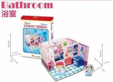 CubicFun 3D Puzzle DIY-Series "Honey Room-Bathroom" 41 pc NEW