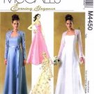 McCall's Pattern Evening Elegance Formal Dresses #M4450 NEW 2 sizes available