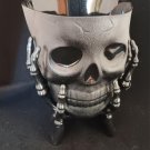 Halloween Black Skeleton Skull Treat, Candy Snack Bowl - Plastic - 7 in tall NEW Halloween Black Skeleton Skull Treat, Candy Snack Bowl - Plastic - 7 in tall NEW