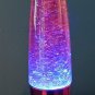 Glitter Lamp, Color Changing Glitter in Red Liquid, Red Base 14 inches tall NIB