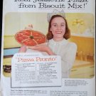 Vintage Yeast Ad w Pizza Recipe October 1958 Better Homes & Gardens Magazine
