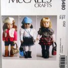 18 inch Doll Clothes Pattern McCall's #M6480 NEW & UNCUT 3 outfits & Accessories 18 inch Doll Clothes Pattern McCall's #M6480 NEW & UNCUT 3 outfits & Accessories