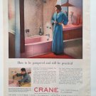 Vintage Crane Plumbing Pink Bath Ad in May 1959 Better Homes & Gardens Magazine