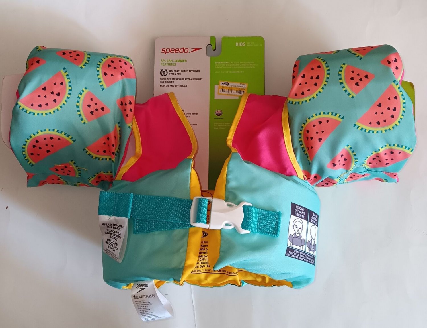 SPEEDO Floatation Device, 3050 lbs, Splash Jammer, US Coastguard