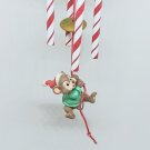 Hallmark Merry Chime Ornament 1998 Mouse Hanging from Chimes - Christmas tree