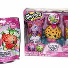 Shopkins Bath Shower Gift set, Scrubby Pouf, Body Wash, Shampoo, Bath Fizzes NEW