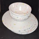 Dinner Plates and Bowls Confetti Melamine Dish Set - 4 of each - 8 pc. Preowned Dinner Plates and Bowls Confetti Melamine Dish Set - 4 of each - 8 pc. Preowned