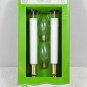 2 Battery Operated Candle Lamps w 2 Replacement Bulbs Gold Base NEW Holidays