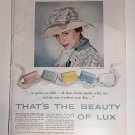 Vintage Hollywood Stars LUX Soap Ad from Aug 1958 Better Homes Gardens Magazine