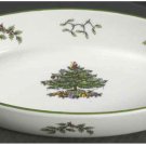 Spode Christmas Tree Oval Dish 10 inch Porcelain earthenware w Box Damage