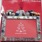 #1 Crafter Christmas Ornament Photo Frame Enamel Metal NEW