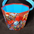 Skylander Easter Basket Bucket Heavy Cardstock Board 6 1/2" tall & 8" Dia. NEW